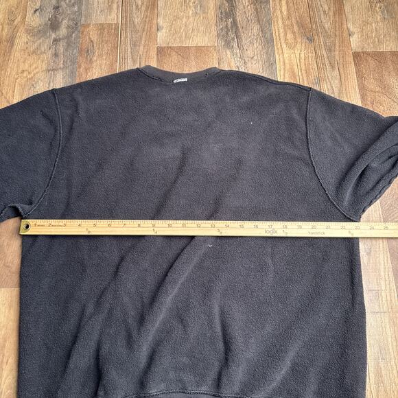 Vintage 90s Champion‎ Sweatshirt Men's Large Black Embroidered Towel Crew Neck - Picture 10 of 12